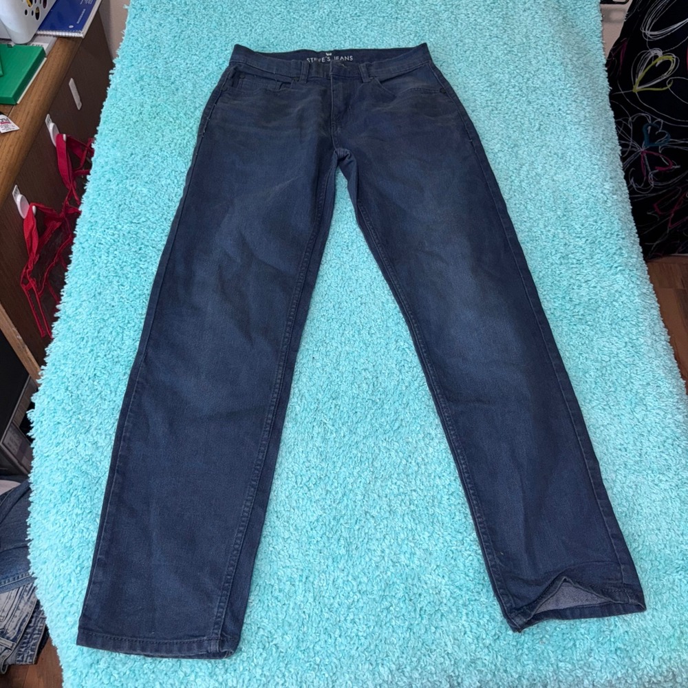 Steve's Jeans womens Blue Denim Straight Leg Jeans Size‎ 16